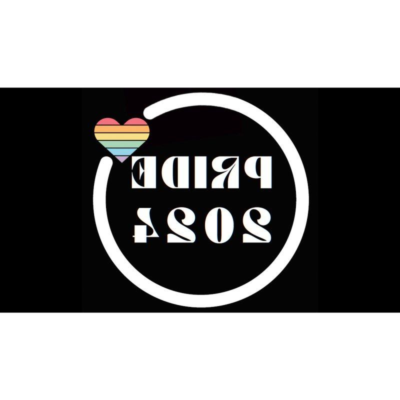 Pride 2024 logo with rainbow-colored heart